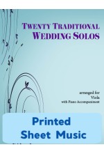 20 Traditional Wedding Solos Viola & Piano 40041